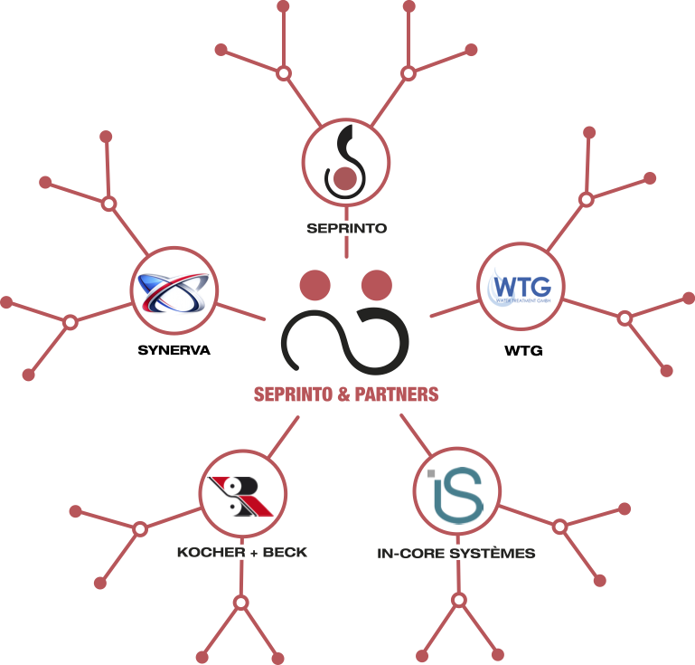Seprinto & Partners Network: Cattaneo, GWT, InCore Systèmes, Kocher + Beck, Seprinto
